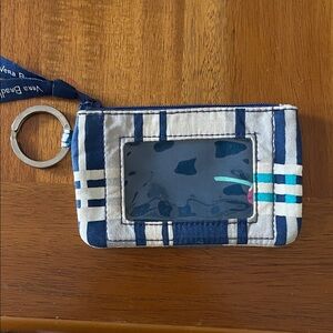 Vera Bradley Navy and Cream Striped ID keeper. NWOT